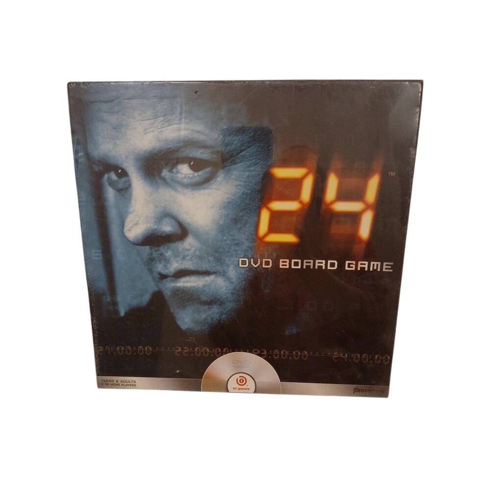 New Sealed 24 DVD Board Game Kieffer Sutherland Teens Adults Action Virtual Fun